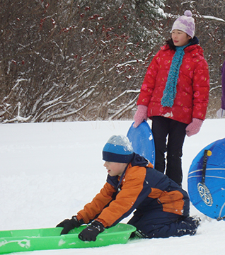 Sledding Party 1